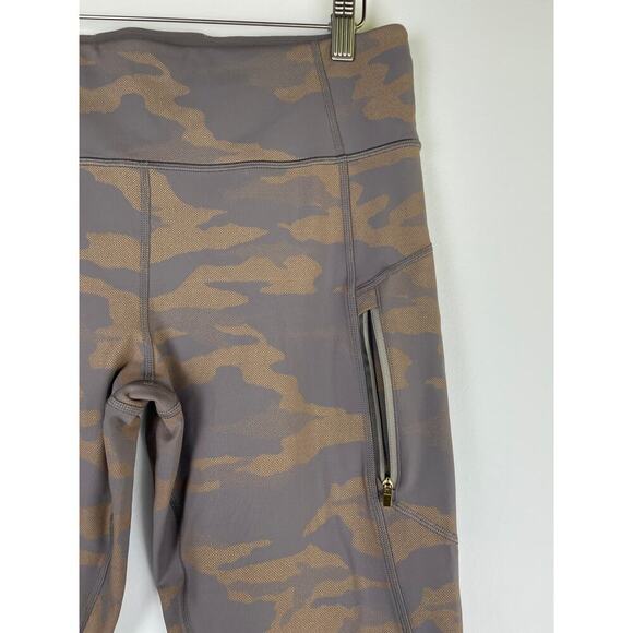 Athleta Rainier Reflective Tight Tights Camo Lux Buff Grey - Size L - Picture 5 of 9